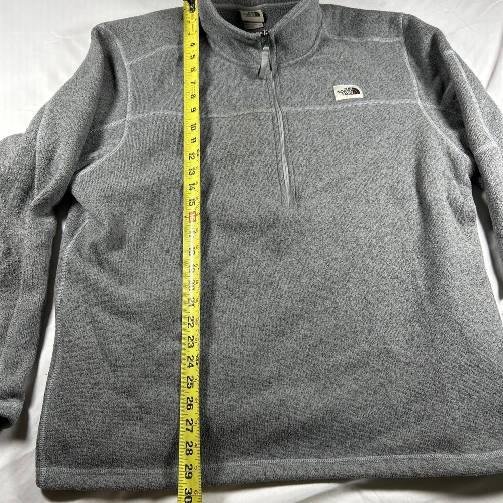 The North Face Pullover Sweater Men's XXL Gray 1/2 Zip Soft Fleece Lined Outdoor - Picture 7 of 11